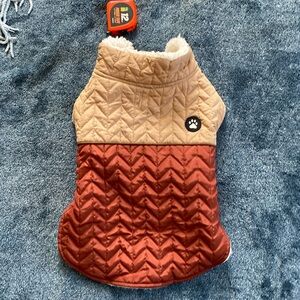 Top paw winter quilted jacket for dogs. 
large